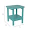 Flash Furniture Blue 2 Tier Adirondack Style Patio Side Table LE-HMP-1035-1517H-BL-GG - alternate 7